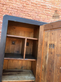 Houten antieke locker (138274)..verkocht