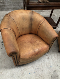 Prachtige set clubfauteuils van schapenleer 148242