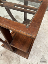 Unieke Art Deco sidetable jaren 30 met elegante boogpoot 148089