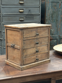 Antiek industrieel ladekastje jaren 20 147719 verkocht