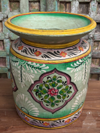 Oosterse houten melkpot handgemaakt kunstwerk voor je interieur 147886s 38.5 cm hoog