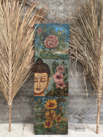 Oud paneel handbeschilderd Siddhattha Gautama Buddha 147481