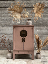 Oude Chinese kast roze hoogglans 148075