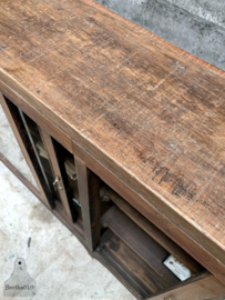 Antiek dressoir oud gebobbeld glas XXL (146568) verkocht