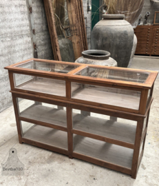 Authentieke antieke winkelvitrine  toonbankkast 147853