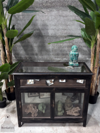 Antieke vitrine geheel van glas (147218) verkocht