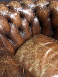 Lederen Chesterfield fauteuil (143723) verkocht