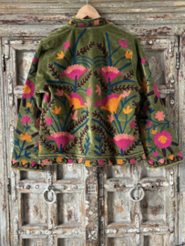 148036C wearable art oftewel draagbare kunst Suzani jas S/M