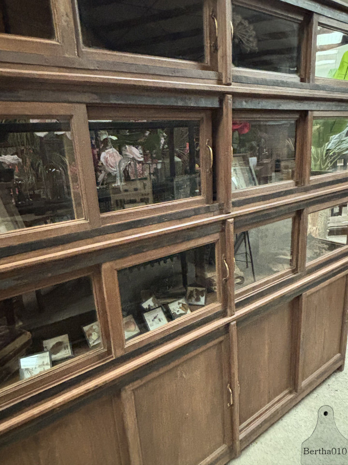 Grote zeldzame jaren 20 laboratorium vitrinekast 147450