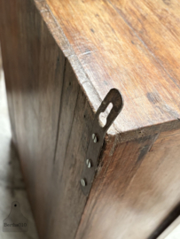 Uniek antiek houten hangkastje ca 1900 148177