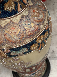 Monumentale Antieke Japanse Satsuma vloervaas, hoogte 61 cm 147977