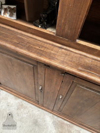 Prachtige jaren '30 eikenhouten schoolkast 147029