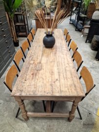 Antieke boerentafel 256 cm lang (147308) verkocht