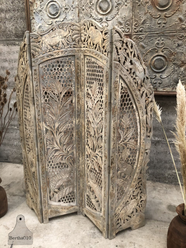 Helemaal droog Roestig scheuren Indiaas antiek kamerscherm (145033) | Luiken en oude deuren | Te koop