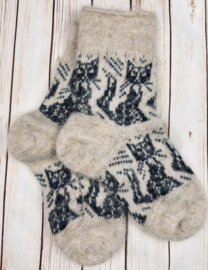Geitenwollen sokken maat 37-38
