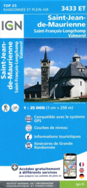 Wandelkaart St.Jean-de-Maurienne, Valmorel, Col de la Madeleine, la Chambre | NP De La Vanoise |  IGN 3433 ET - IGN 3433ET | ISBN 9782758540038