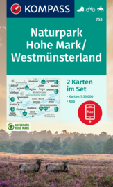Wandelkaart Naturpark Hohe Mark | Kompass 753 - 2-delige set | 1:50.000 | ISBN 9783991215820