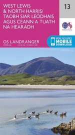 Wandelkaart West Lewis & North Harris | Ordnance Survey 13 | ISBN 9780319261118