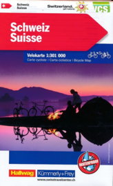 Fietskaart Zwitserland - Schweiz | Kümmerly & Frey | 1:300.000 | ISBN 9783259024003