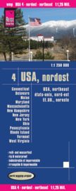 Wegenkaart USA 4, Noordoost - Maine, Maryland, New York, Ohio, West Virginia | Reise Know How | 1:1.250.000 | ISBN 9783831772186