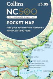 Wegenkaart Pocket Map North Coast 500 | Collins | 1:300.000 | ISBN 9780008535728