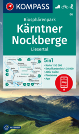 Wandelkaart Kärntner Nockberge | Kompass 66 | 1:50.000 | ISBN 9783991218845