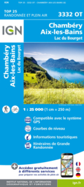 Wandelkaart Chambéry - Aix-les-Bains - Lac du Bourget | IGN 3332OT - IGN 3332 OT | ISBN 9782758552246
