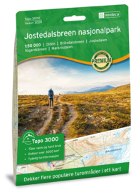 Wandelkaart Jostedalsbreen 3009 | Nordeca | 1:100.000 | ISBN 7046660030097