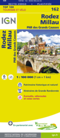 Wegenkaart - fietskaart Rodez - Mende - Millau | Midi Pyrenees / Cevennen | IGN 162 | ISBN 9782758543824