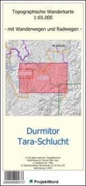 Wandelkaart Durmitor - Tara Schlucht | Projekt Nord | 1:65.000 | ISBN 2000000005737