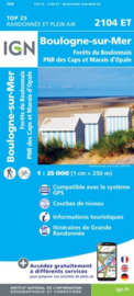 Wandelkaart Boulogne-Sur-Mer Forets Du Boulonnai | Pays de Calais | IGN 2104 ET – IGN 2104ET