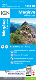 Wandelkaart Megève, Praz-sur-Arly, Ugine,Flumet, Nôtre-Dame-de-Bellec | Mont Blanc gebied | IGN 3531OT - IGN 3531 OT | 1:25.000 | ISBN 9782758540076