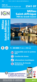 Wandelkaart Millau, St-Affrique - PNR Grands Causses | IGN 2541OT - IGN 2541 OT | ISBN 9782758539599