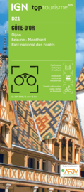 Wegenkaart - fietskaart Côte d'Or - Dijon Beaune Montbard PN de Forêts | IGN D21 | ISBN 9782758556381