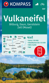 Wandelkaart Vulkaneifel - Gerolstein | Kompass 837 | 1:50.000 | ISBN 9783991213888