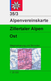 Wandelkaart Zillertaler Alpen - Ost 35/3 |  OAV | 1:25.000 | ISBN 9783928777858