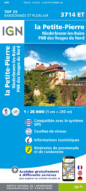 Wandelkaart Le Petit Pierre, Niederbronn-les-Bains, PNR Vosges du Nord | Vogezen | IGN 3714 ET - IGN 3714ET | ISBN 9782758550440