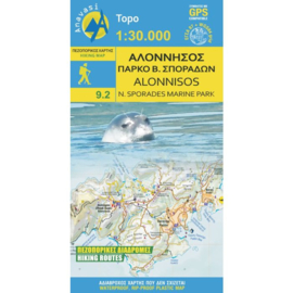 Wandelkaart Alonisos | Anvasi 10.13 | 1:30.000 | ISBN 9789608195288