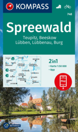 Wandelkaart Kompass Spreewald | Kompass 748 | 1:50.000 | ISBN 9783991219880