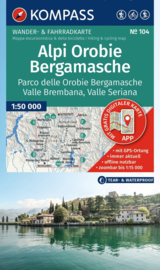 Wandelkaart Alpi Orobie -Bergamasche - Bergamasker Dolomiten | Kompass 104 | 1:50.000 | ISBN 9783991545484