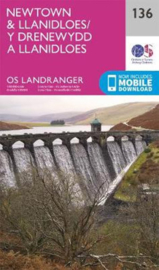 Wandelkaart Ordnance Survey | Newtown & Llanidloes 136 | ISBN 9780319263815