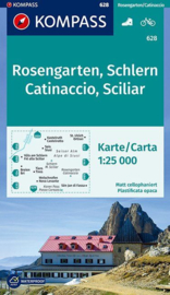Wandelkaart Rosengarten - Schlern | Kompass 628 | 1:25.000 | ISBN 9783850264839