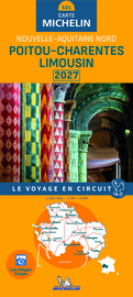 Wegenkaart Poitou Charentes 2027 | Michelin 17521 | 1:200.000 | ISBN 9782067271616
