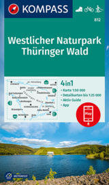 Wandelkaart Westlicher Thüringer Wald | Kompass 812 | 1:50.000 | ISBN 9783991213352