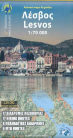 Wandel- en wegenkaart Lesbos | Anavasi editions | 1:70.000 | ISBN 9786125823038