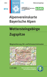 Wandelkaart Wettersteingebirge - Zugspitze | DAV BY8 | 1:25.000 | ISBN 9783948256098