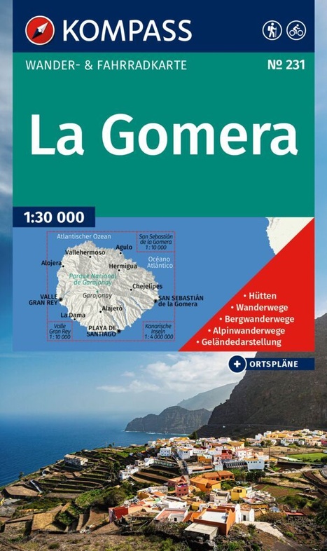 Wandelkaart La Gomera | Kompass 231 | 1:30.000 | ISBN 9783991543930