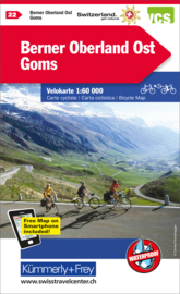 Fietskaart Berner Oberland Oost  | Kümmerley & Frey nr. 22 | 1: 60.000 | ISBN 9783259024225