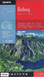 Wandelkaart Julische Alpen - Bohinj Triglav, Krn, Crna prst | Sidarta |  1:25.000 | ISBN 3830008646316