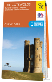 Wandelkaart Cotswolds | Ordnance Survey OLM 45 | ISBN 9780319242841